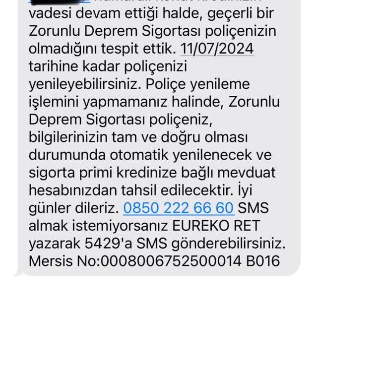 Eureko Sigorta Mükerrer Poliçe Dayatması