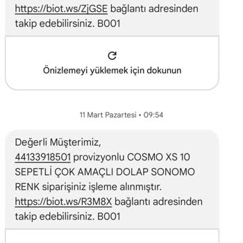 Şok Market Teslim Edilmeyen Ürünüm Hk.