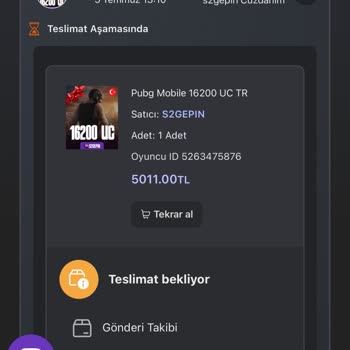 S2gepin Teslimat Sorunu Ve Mağduriyet Yaşadım