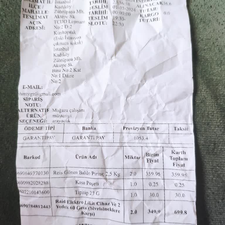 Carrefour SA'da Yanlış Fiyatlandırma Ve İptal Edilmeyen Sipariş Sorunu