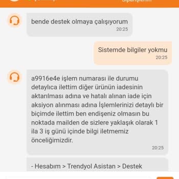 Trendyol Yapılmayan Para İadesi