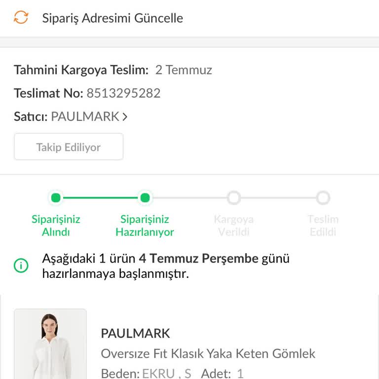 Paul Mark Siparişimi Bir Haftadır Kargoya Vermiyor!