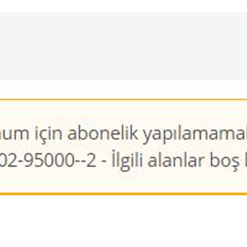 Boğaziçi Elektrik - BEDAŞ Online Abonelik Yapamıyorum