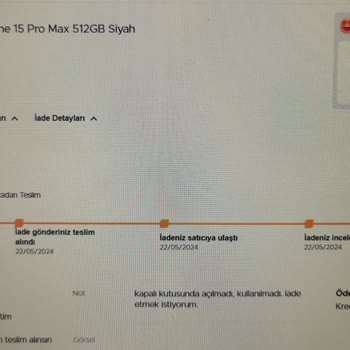 Teknosa İademi Yapmadı. Açtığım Kayıtlara Dönmüyor.