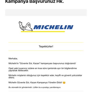 Michelin Kampanya Sözünü Yerine Getirmiyor