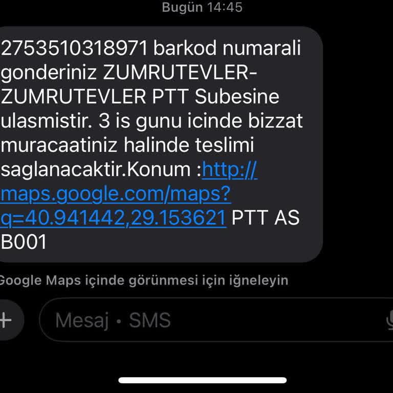 PTT Kargo Zümrütevler PTT Kargoları Dağıtıma Çıkarmıyor