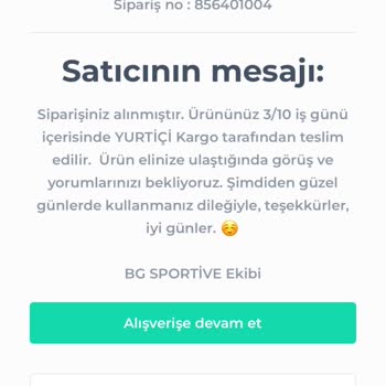 B&G Sportive Yanlış Numara Gönderimi Ve İletişimsizlik Sorunu