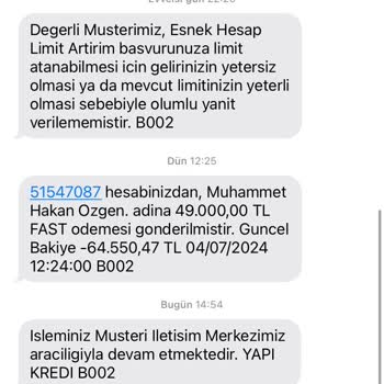 Yapı Kredi Bankası ATM Para Sıkışması Mağduriyeti