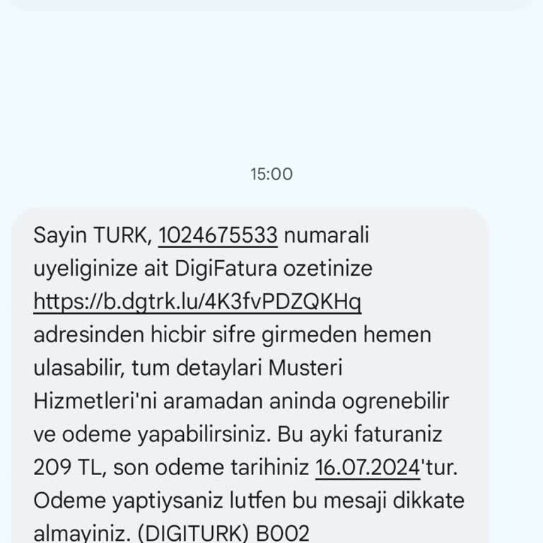 Digiturk İzinsiz Olarak Üyelik