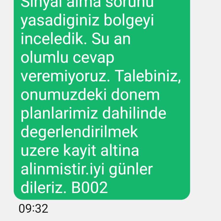 Turkcell Sinyal Kopma Sorunu
