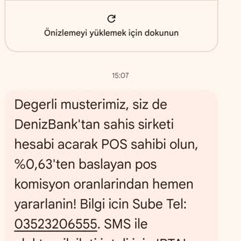 Pos Bilgisi İçin Denizbank