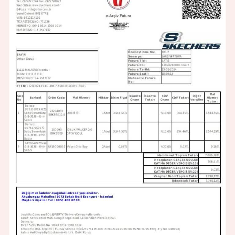 Skechers Sağ Ayak Tabanım Yan Basıyor