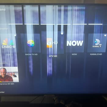 Onvo Marka Televizyon Beyaz Şerit Ve Görüntü Yırtılma Hatası