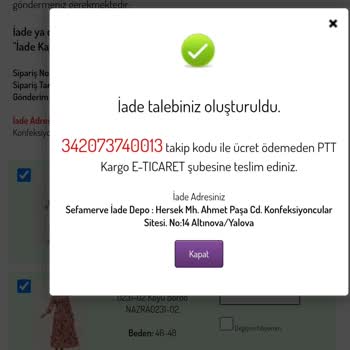 Sefamerve İade Ücreti Yatırmıyorlar