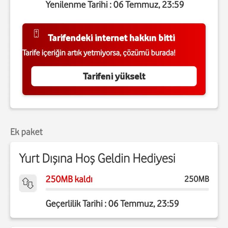 Vodafone Zorunlu İnternet Paket Dayatması.
