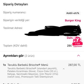 Burger King Hamburger Olan Ana Ürün Nasıl Yanlış Gönderilir?
