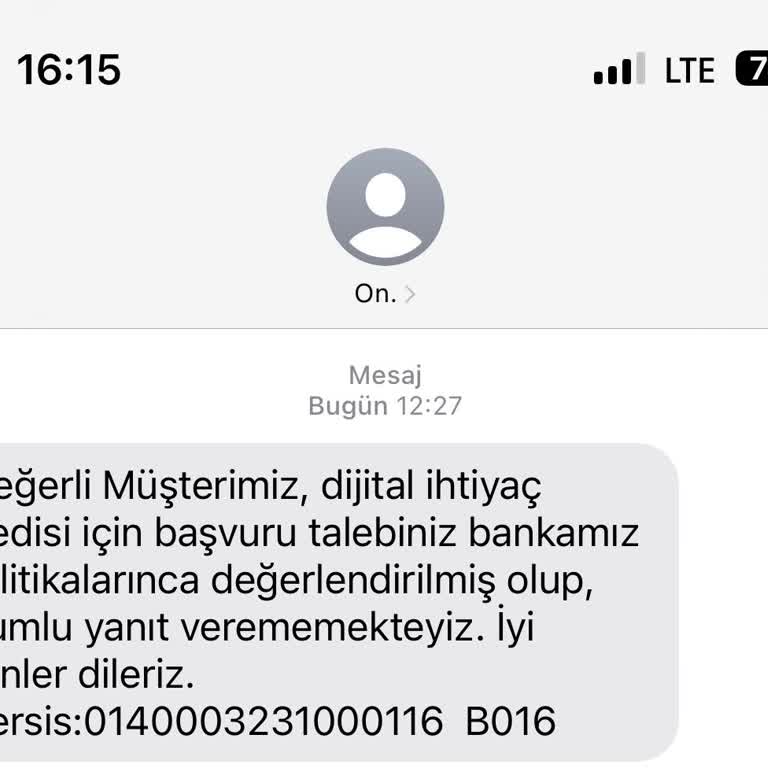 On Dijital Bankacılık On Bankası Kredi Başvuru