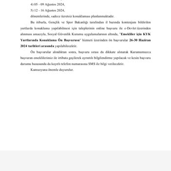 KYK Emekli Konaklama Ön Başvurusu Hakkında Şikayet