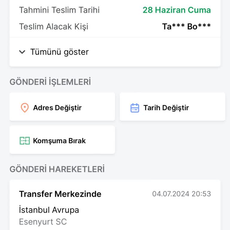 Dolap 20 Gündür Kargo Bekliyorum