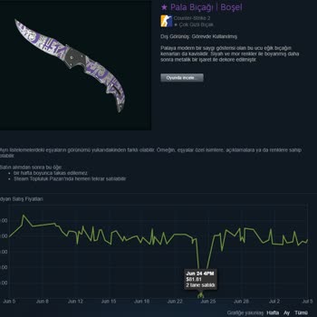 Steam Bıçağım Satıldı Ve Parası Gelmedi Ama Bıçak'ta Envanterimde Yok.
