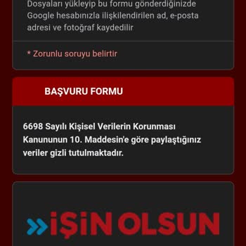 İşin Olsun IBAN Ve Kimlik Bilgileri İsteme