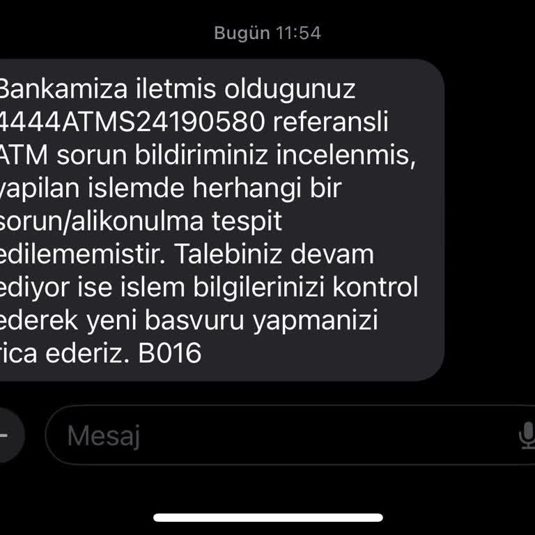 Ziraat Bankası ATM Arızası Nedeniyle Para Mı Geri İade Etmiyor