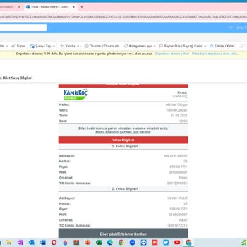 Kamil Koç Firması Bilet İade İşlemlerinde Müşterilerini Üzüyor!