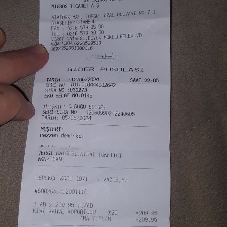 Migros Para İadesi Yapmıyor