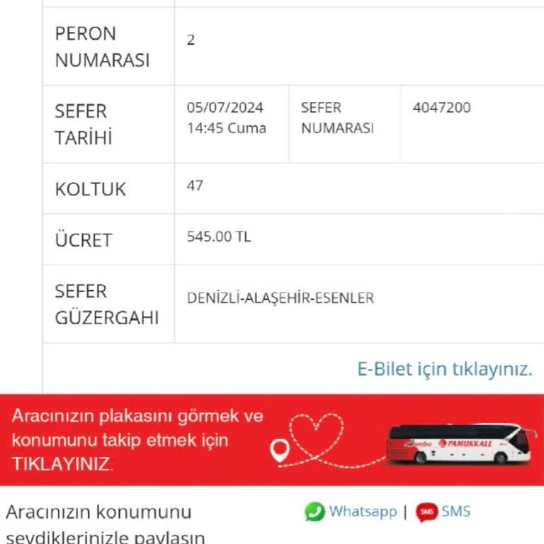 Pamukkale Turizm Söylenen Perona Girmiyor