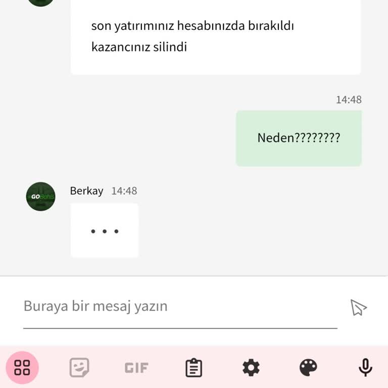 GO Bahis Paramı Sildi