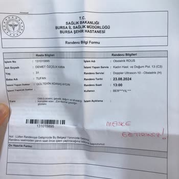 Bursa Şehir Hastanesi Hamilelik Sürecinde Yetersiz İlgi Ve Geç Randevu Sorunu