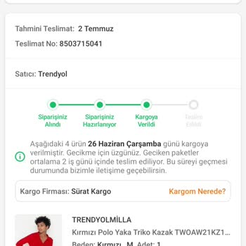 Sürat Kargo Ürünleri Dağıtıma Çıkarmayıp Kafasına Göre İade Ediyor.