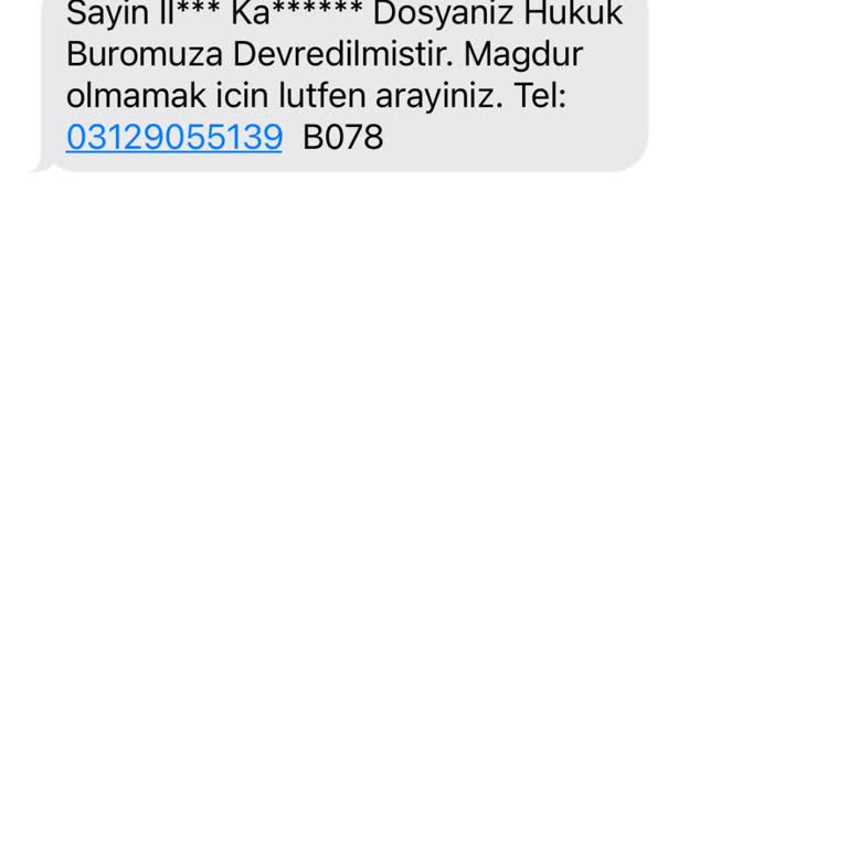 T Sunbul Hukuk (SMS) Almış Olduğum Mesaja İstinaden Şikayet