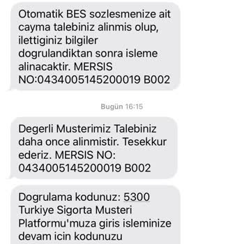 Türkiye Hayat Emeklilik Otomatik BES İptali Ve Para İadesi