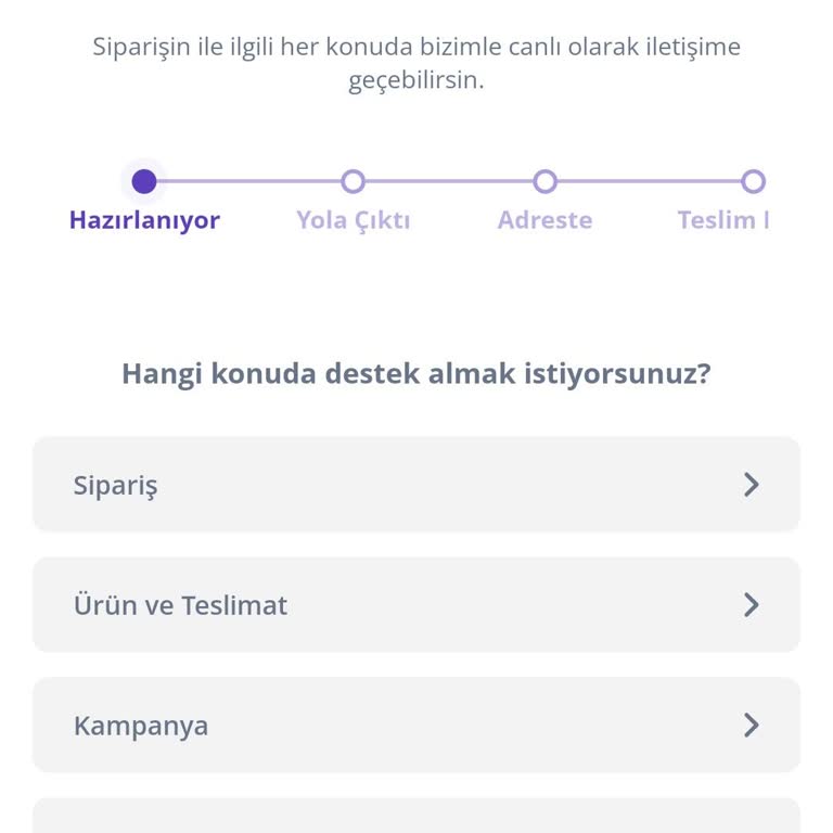 Getir Büyük Sipariş Şikayeti