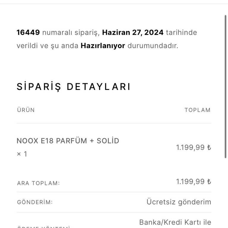 Noox Perfumes Noox Parfüm Markasının Kokularının 1 Saat Bile Kalıcılığı Olmaması