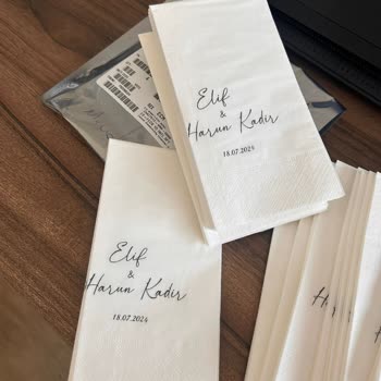 Busrasdesign (Instagram) Baskılı Peçete Siparişi