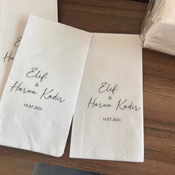 Busrasdesign (Instagram) Baskılı Peçete Siparişi