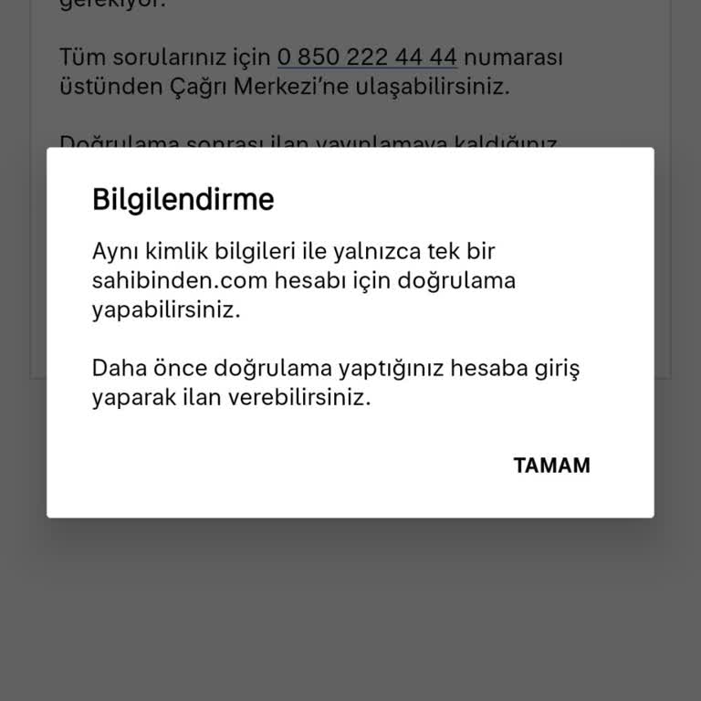 Sahibinden 1 Hesap Olmasına Rağmen 2 Hesap Görüyor.
