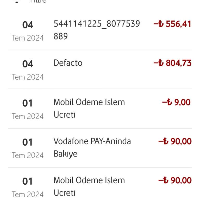 Vodafone Almadığım Ürünün Ücretinin Kesilmesi