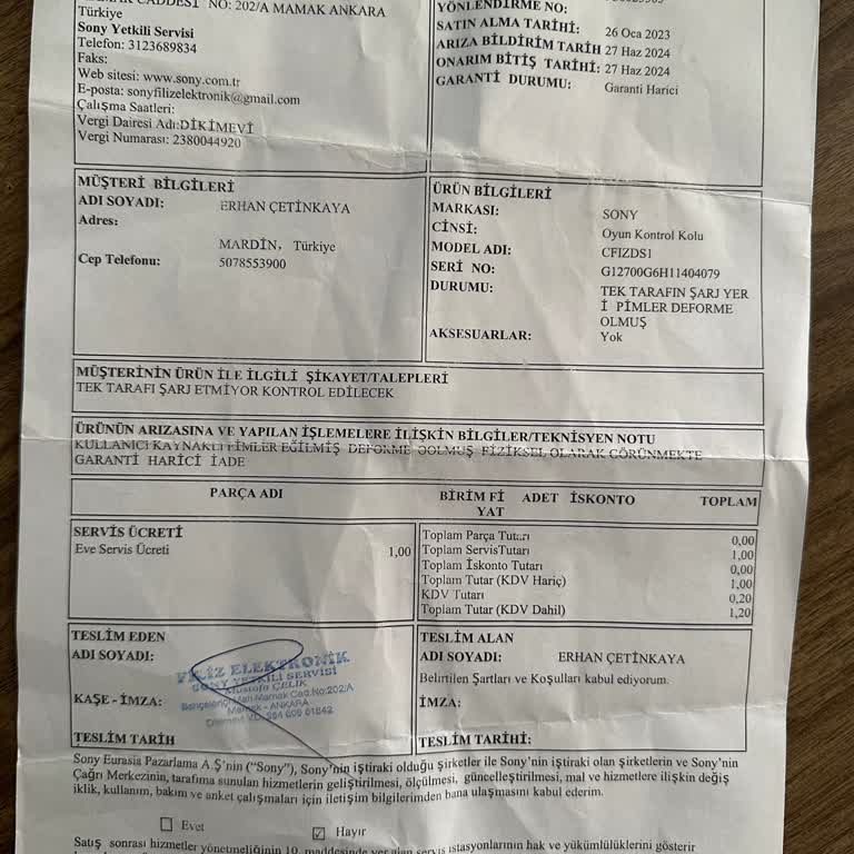 Vatan Bilgisayar Garanti Servisi Çok Kötü Çözüm Yok