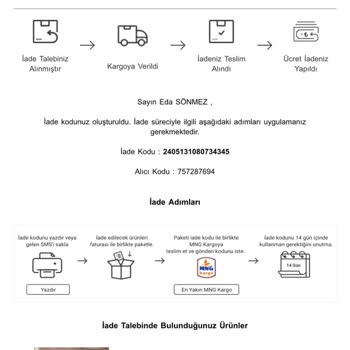 Karaca Home İade İşlemimiz 8 Mayıstan İtibaren Hala Gerçekleşmedi.