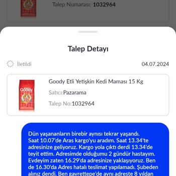 Pazarama Gelmeyen Ürüne Rağmen Paramıza El Koydu