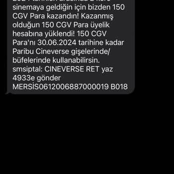 Paribucineverse Hediye Puan Kullandırılmadı