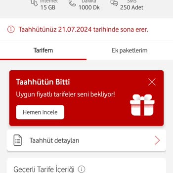 Vodafone Adil Olmayan Tarife Ücret Artışı!