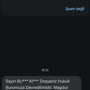 T. Sunbul Hukuk (SMS) Hukuk Bürosu Anlamsız Mesajı