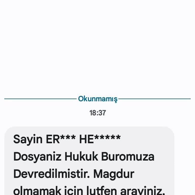 T.SUNBUL HUKUK (SMS) 03129055139 Numaralı Telefon Hk.