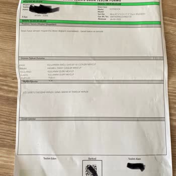 Monster Notebook Değiştirilen Ekranımın Yapışkanlarının Yerinden Atması Abra A7 V14.2.4