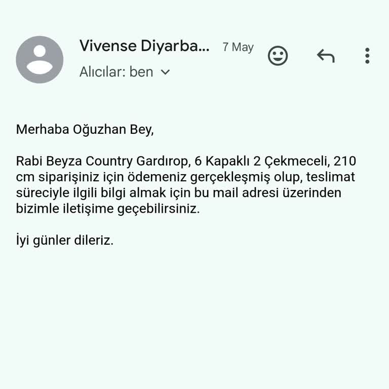 Vivense Showroom'dan Sipariş Edilen Dolabın Teslimatında Gecikme