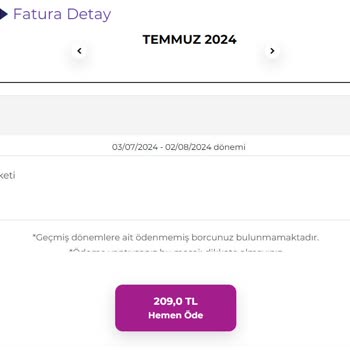 Digiturk Beın Connect'in Kullanmadığım Döneme Fatura Çıkarması